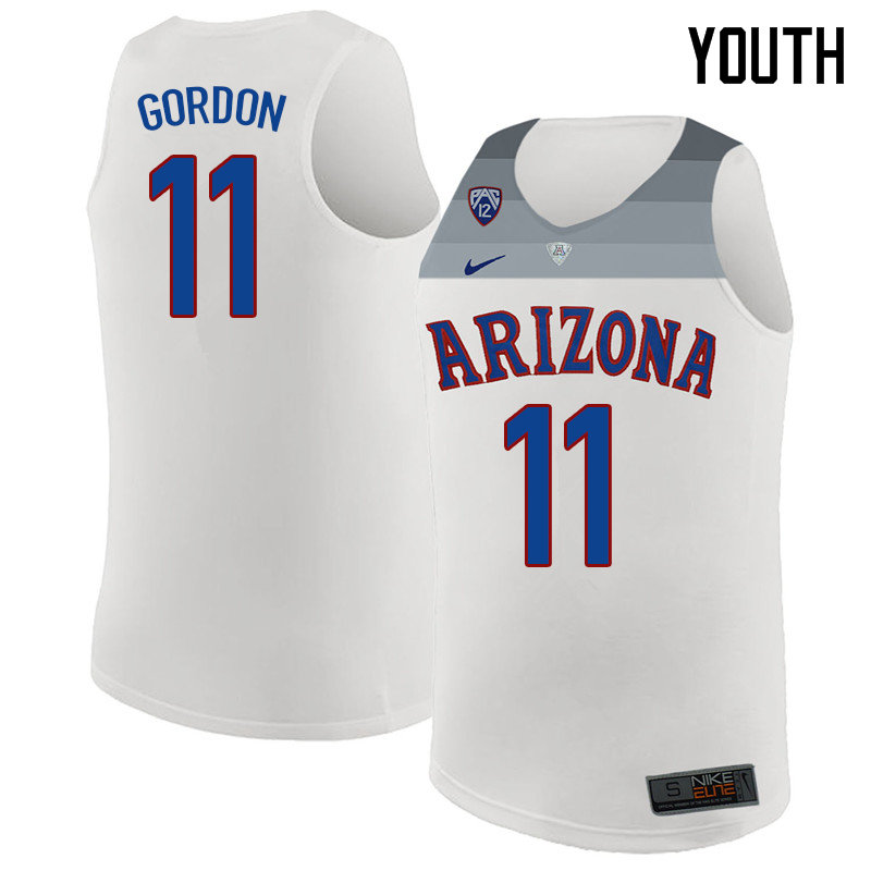 2018 Youth #11 Aaron Gordon Arizona Wildcats College Basketball Jerseys Sale-White